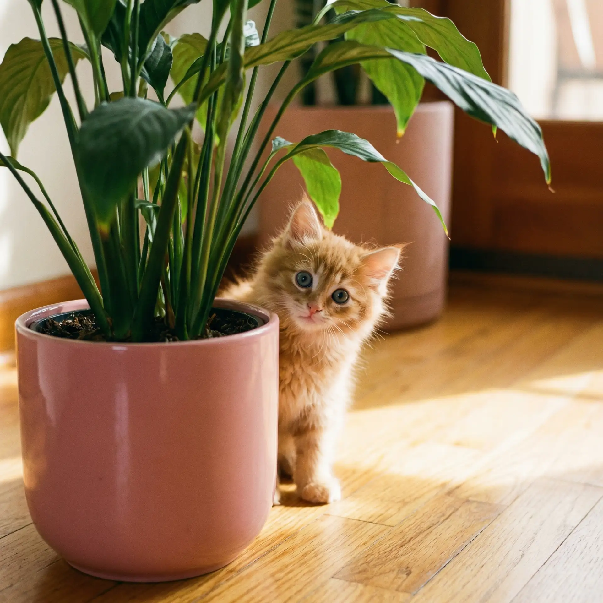 小猫从花盆后探头 - 淫悦假期